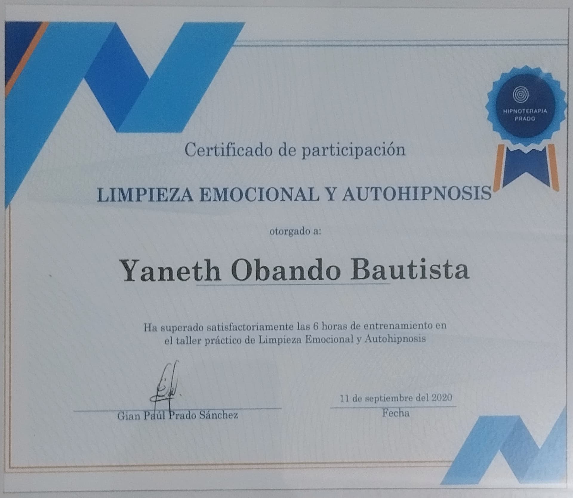 Limpieza Emocional y Autohipnosis